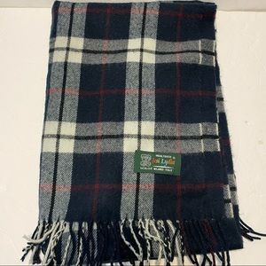 24x74” wooltouch jesi lydia scarf wool blue plaid